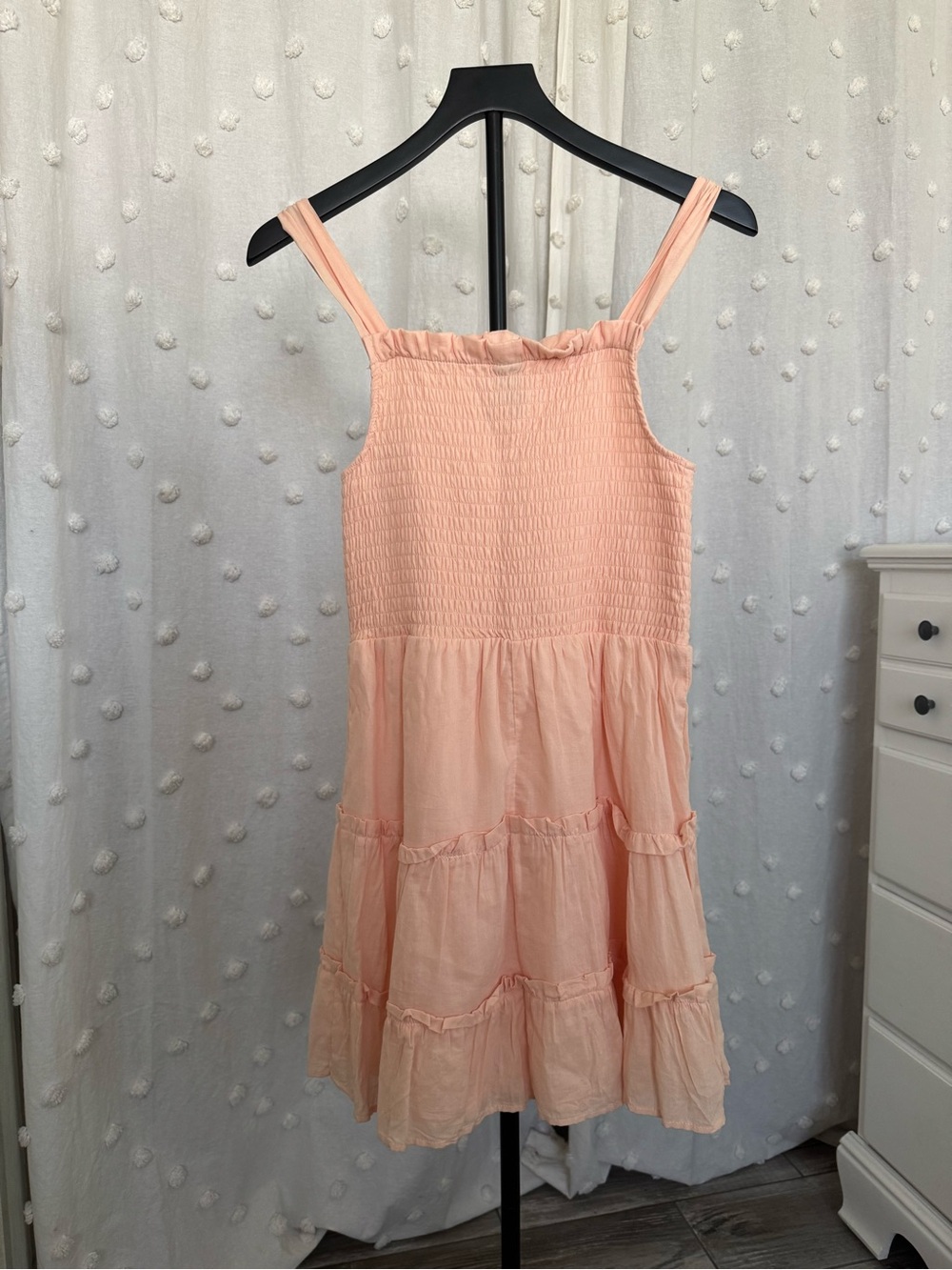 wild fable Peach Smocked Tiered Mini Dress